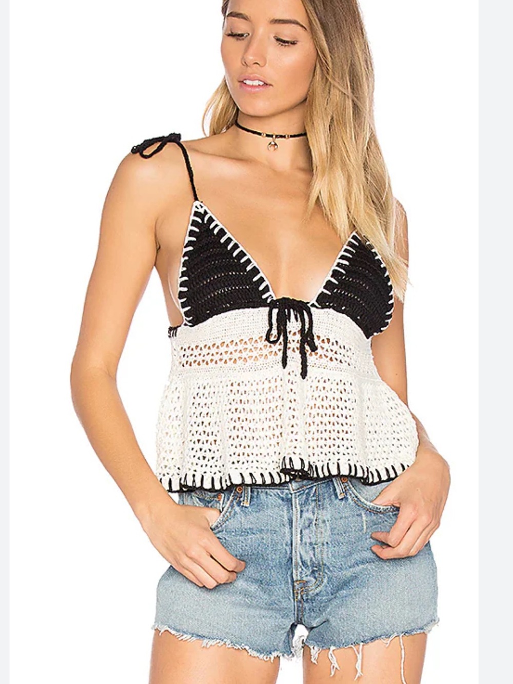 NBD X REVOLVE Calypso Top in Ivory &
Black | REVOLVE